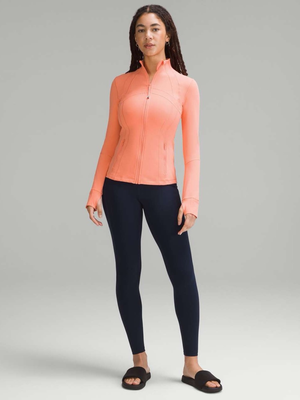 Lululemon define jacket in sunny coral